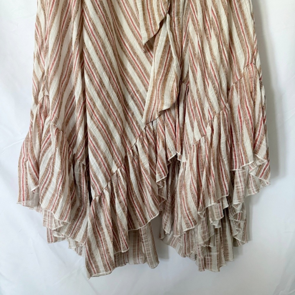 Free People Giselle Women M Striped Convertible Skirt/Dress Boho Gauze Lagen NWT - Picture 2 of 11